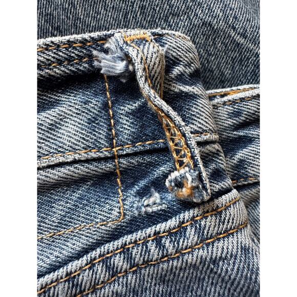 New ZARA Women's Blue Denim High Rise Full Length Wide Leg Jeans Size 4 - Picture 6 of 6